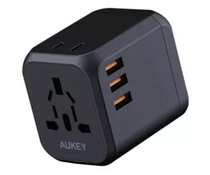 Ładowarka i akumulator AUKEY PA-TA04 ładowarka podróżna uniwersalna 30W PD EU/US/UK/AUS